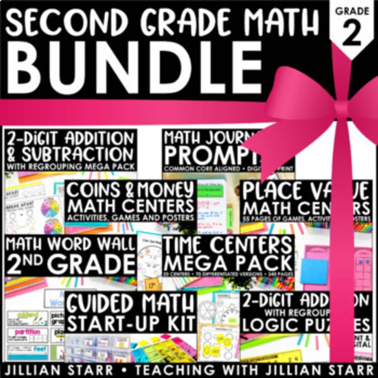 Second Grade Math Centers Bundle